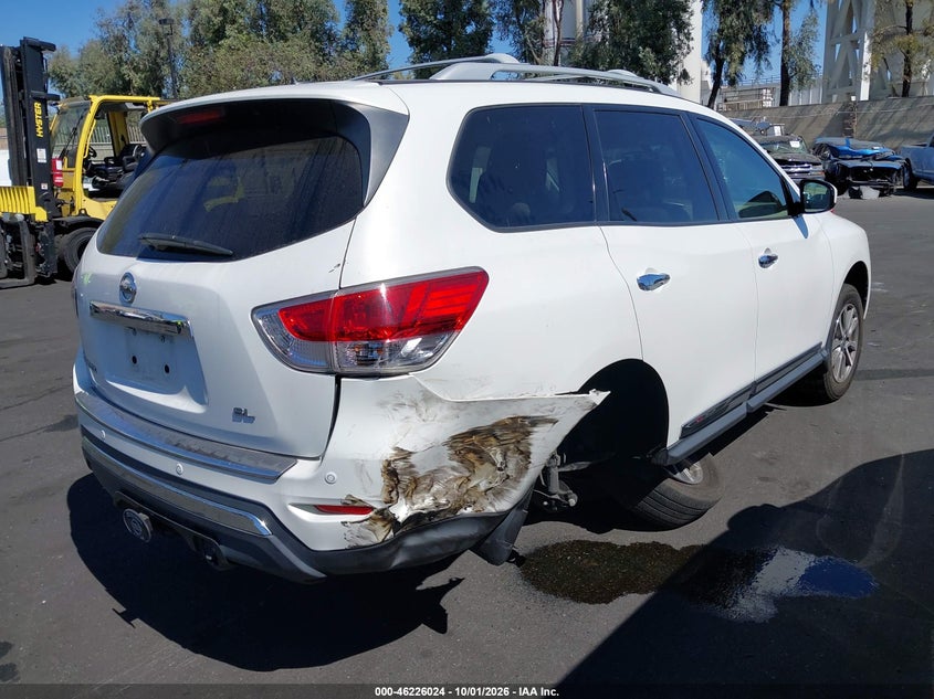Vin: 5n1ar2mn5ec609386, lot: 46726012, nissan pathfinder sl 20144