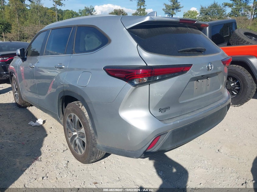 Vin: 5tdkdrah5ps013811, lot: 46726031, toyota highlander xle 20233