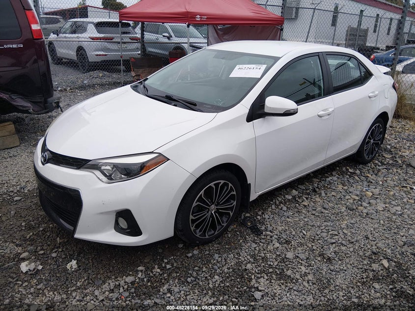 Vin: 5yfburhe5gp438126, lot: 46726142, toyota corolla s plus 20162