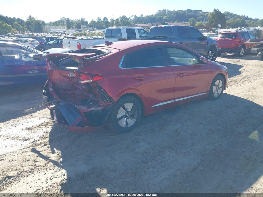 Vin: kmhc75lc4nu266676, lot: 46726246, hyundai ioniq hybrid se 20224