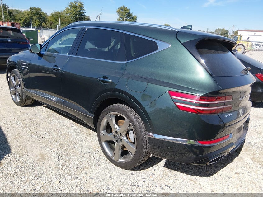 Vin: kmuhbdsb4pu103666, lot: 46726247, genesis gv80 2.5t awd 20233