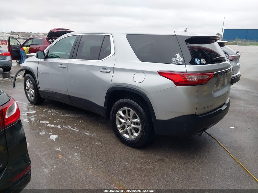 Vin: 1gnevfkw4lj135516, lot: 46726256, chevrolet traverse awd ls 20203