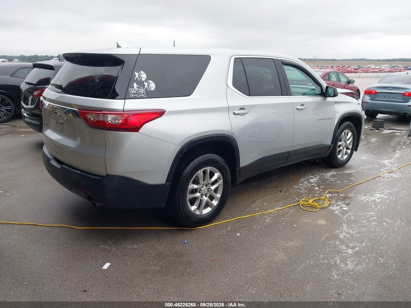 Vin: 1gnevfkw4lj135516, lot: 46726256, chevrolet traverse awd ls 20204