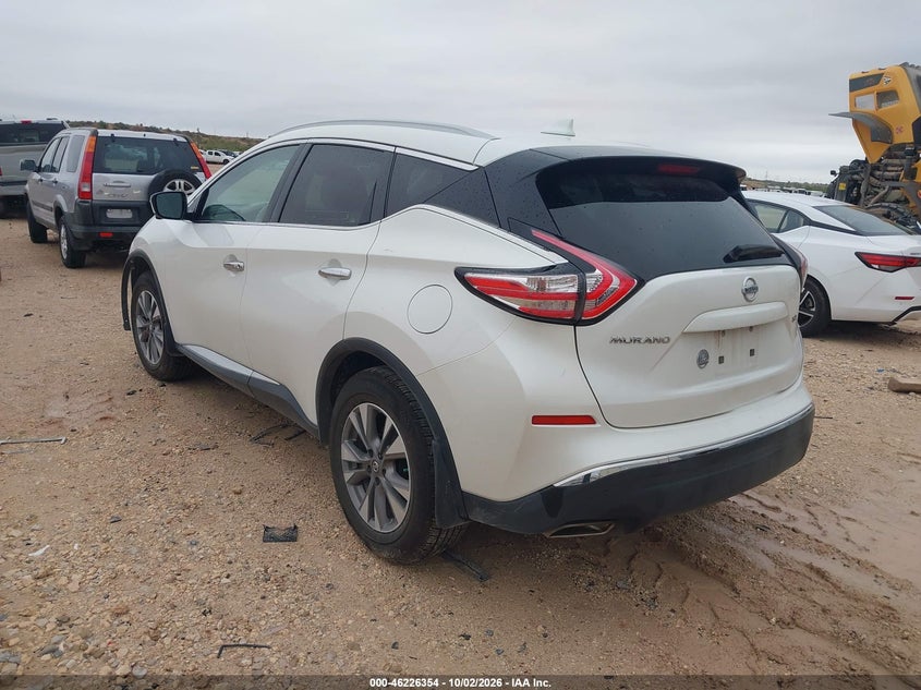 Vin: 5n1az2mg8jn166148, lot: 46726342, nissan murano sl 20183