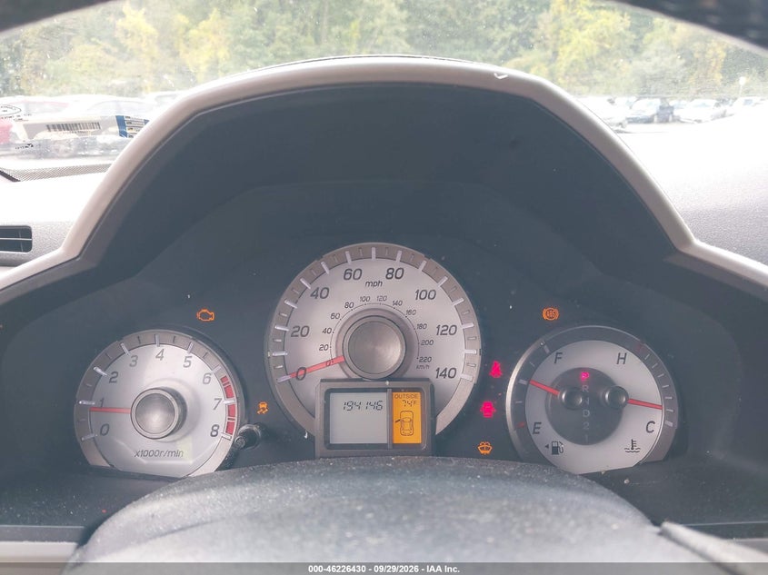 HONDA PILOT 2012 VIN 5FNYF4H77CB044822