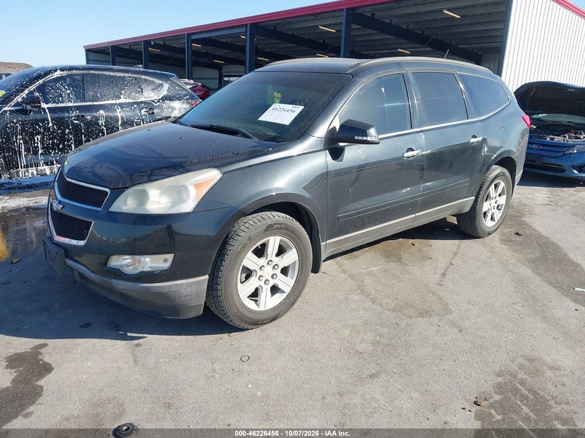 Vin: 1gnlvged7aj207345, lot: 46726444, chevrolet traverse lt 20102