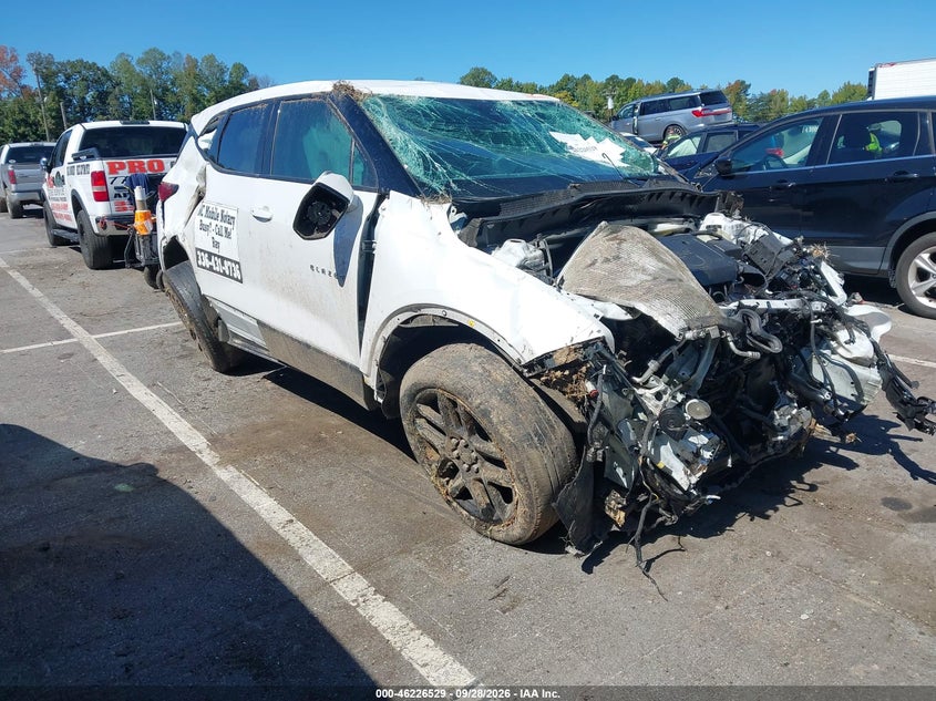Vin: 3gnkbcr42ns132355, lot: 46726517, chevrolet blazer fwd 2lt 20221