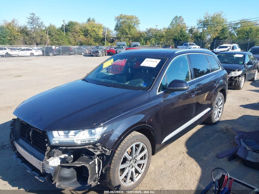 Vin: wa1vaaf70jd024672, lot: 46726522, audi q7 3.0t premium 20182