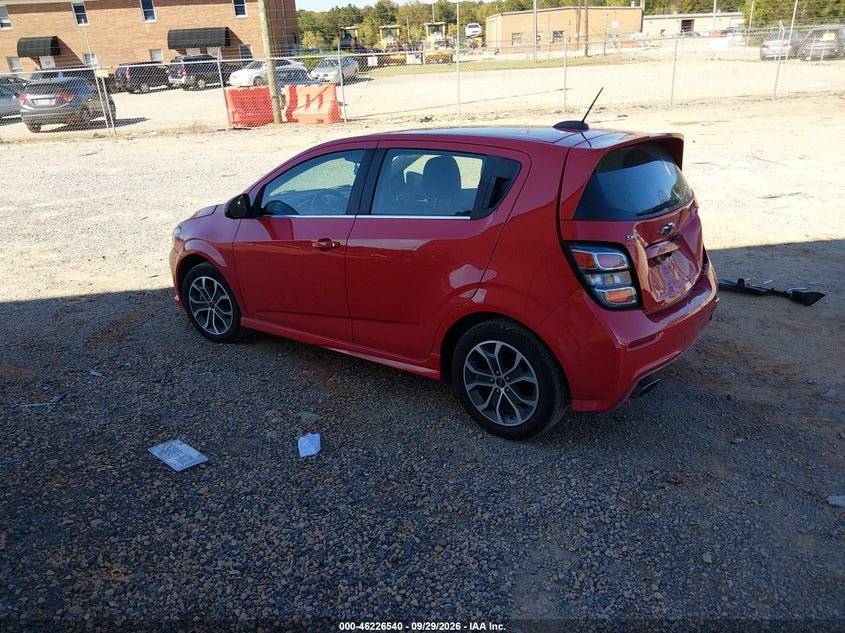 Vin: 1g1jd6sh9j4106254, lot: 46726528, chevrolet sonic lt auto 20183