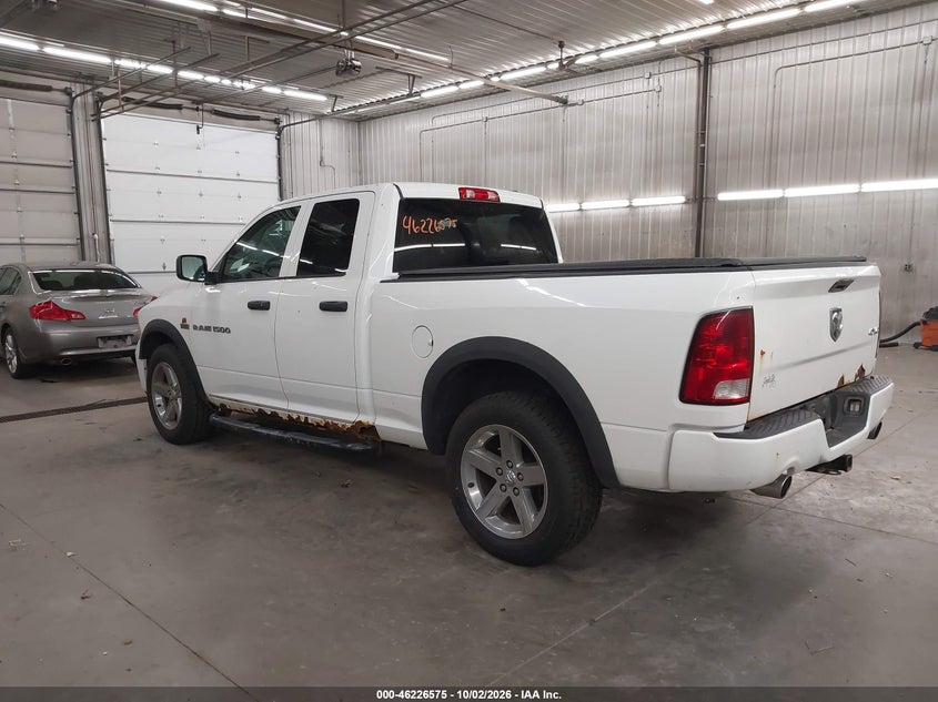 Vin: 1c6rd7ft0cs284476, lot: 46726563, dodge ram 1500 st 20123