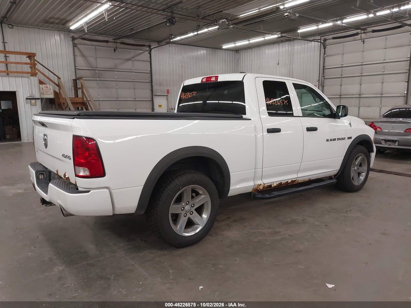 Vin: 1c6rd7ft0cs284476, lot: 46726563, dodge ram 1500 st 20124