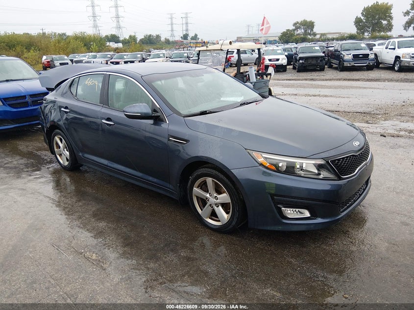 Vin: knagm4a78f5595419, lot: 46726597, kia optima lx 20151