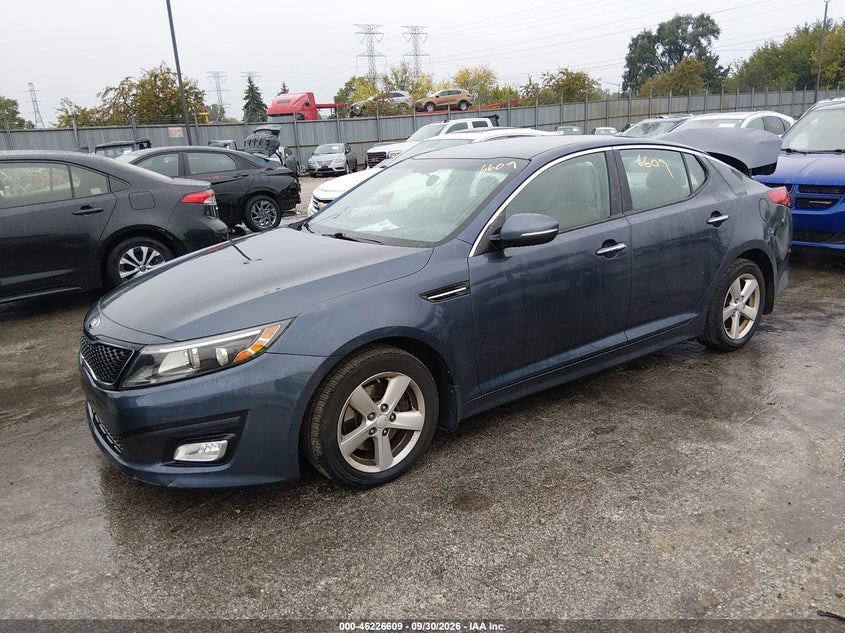 Vin: knagm4a78f5595419, lot: 46726597, kia optima lx 20152