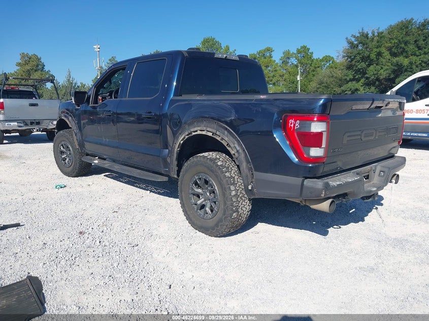 Vin: 1ftfw1rg1nfa83733, lot: 46726687, ford f-150 raptor 20223