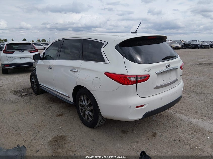 Vin: 5n1al0mn2ec530750, lot: 46726710, infiniti qx60 20143