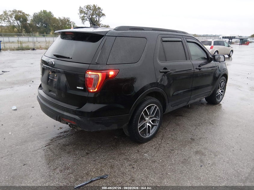 Vin: 1fm5k8gt8jgc64747, lot: 46726714, ford explorer sport 20184
