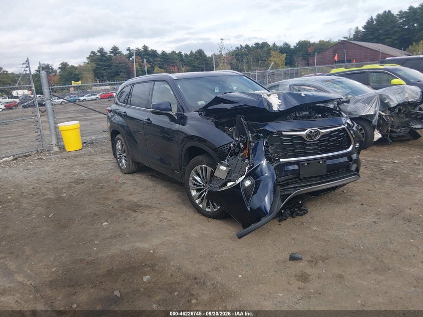 Vin: 5tdebrch1ts707146, lot: 46726733, toyota highlander hybrid platinum 2026 img_1