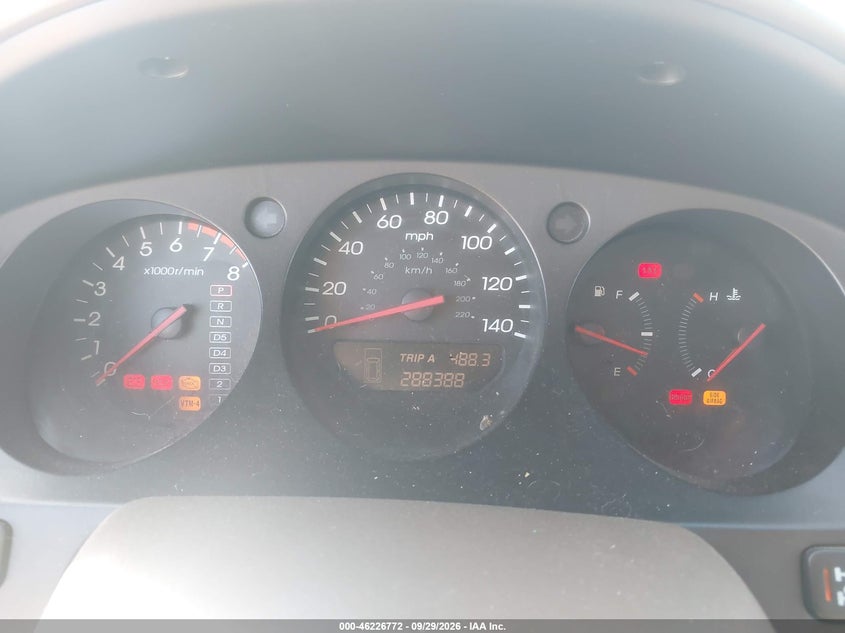 ACURA MDX 2001 VIN 2HNYD18291H510308