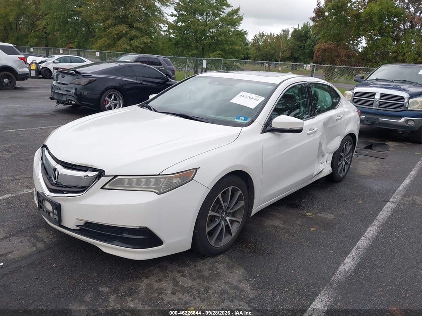 2016 Acura Tlx V6 Tech, Левый бок, IAAI, VIN 19UUB2F59GA000367 — фото 2