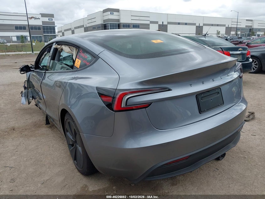 Vin: 5yj3e1ea3tf191506, lot: 46726870, tesla model 3 premium rear-wheel drive/rear-wheel drive 20263