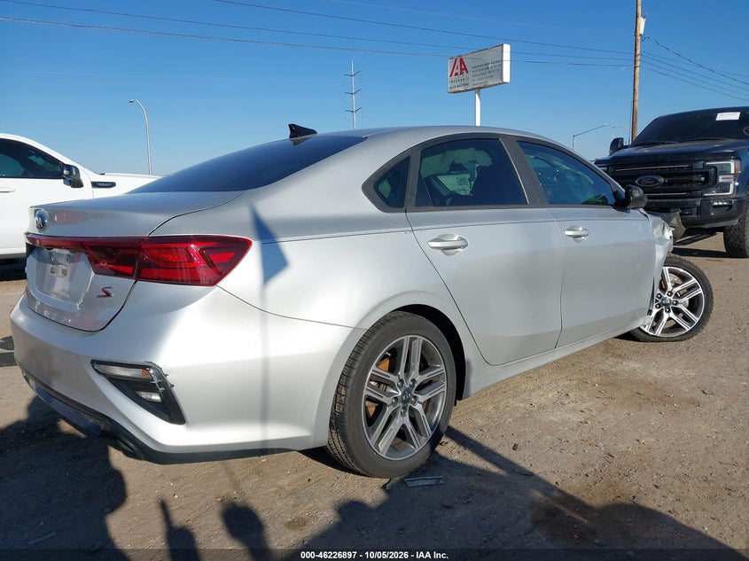 Vin: 3kpf34ad3ke014401, lot: 46726885, kia forte s 20194