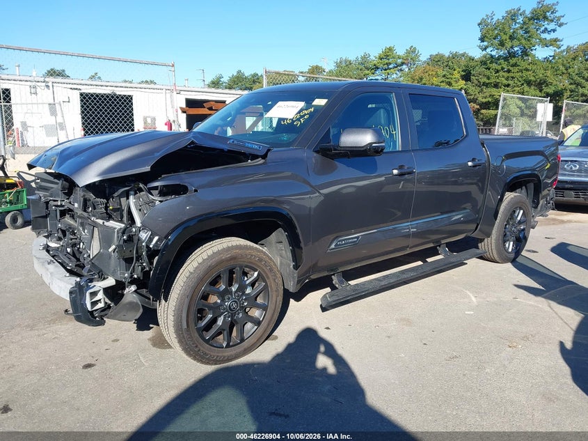 Vin: 5tfnc5db6sx092912, lot: 46726892, toyota tundra hybrid platinum hybrid crewmax 5.5' bed 20252