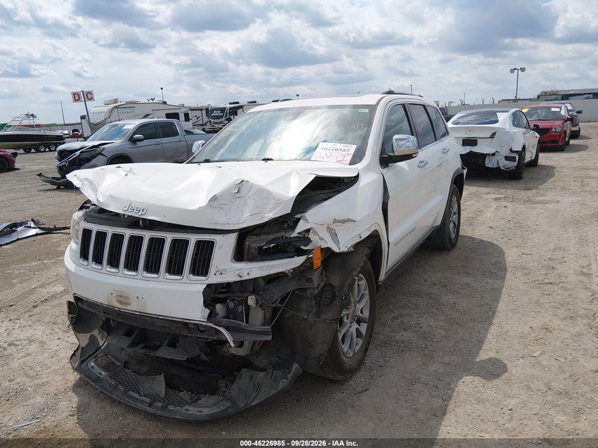 2015 Jeep Grand Cherokee Limited, Front & Rear, IAAI, VIN 1C4RJEBG8FC174868 — photo 2