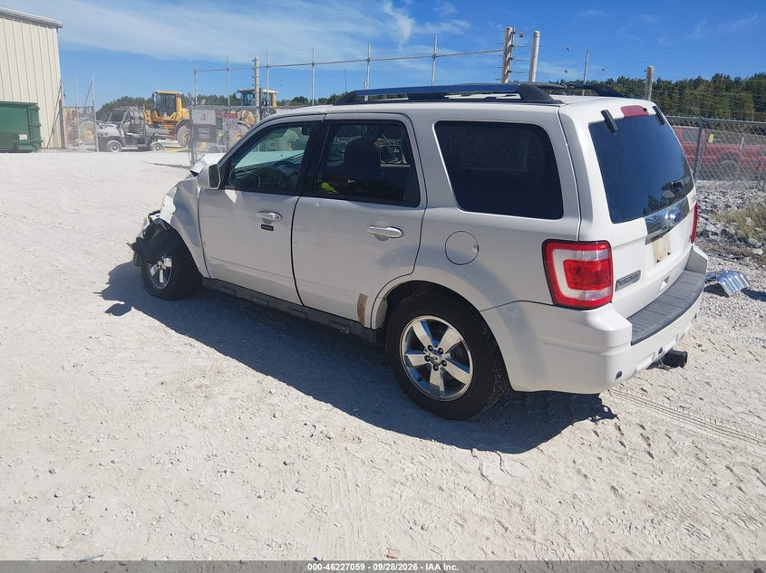Vin: 1fmcu0eg0bka86632, lot: 46727047, ford escape limited 20113