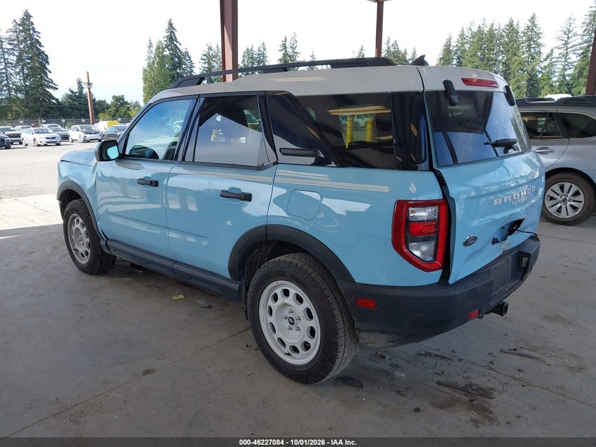 Vin: 3fmcr9g66rre95931, lot: 46727072, ford bronco sport heritage 20243