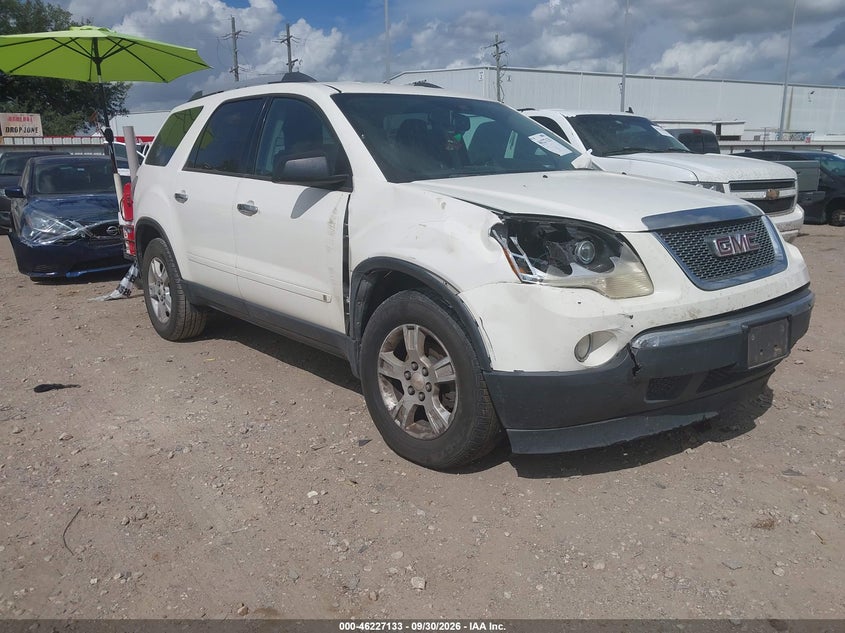 Vin: 1gklrled9aj133436, lot: 46727121, gmc acadia sle 20101