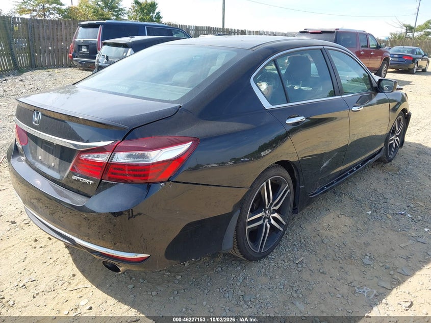 Vin: 1hgcr2f51ga019373, lot: 46727141, honda accord sport 20164