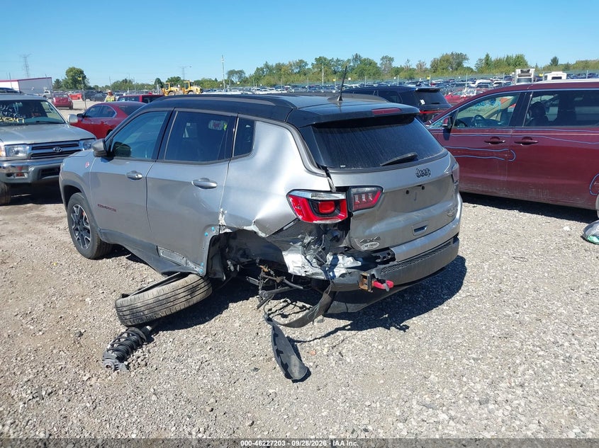 Vin: 3c4njddbxkt728582, lot: 46727191, jeep compass trailhawk 4x4 20193