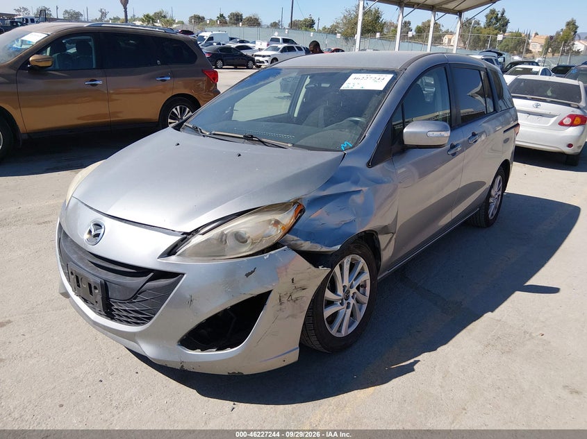 2014 Mazda Mazda5 Sport, Left Front, IAAI, VIN JM1CW2BL9E0163994 — photo 2