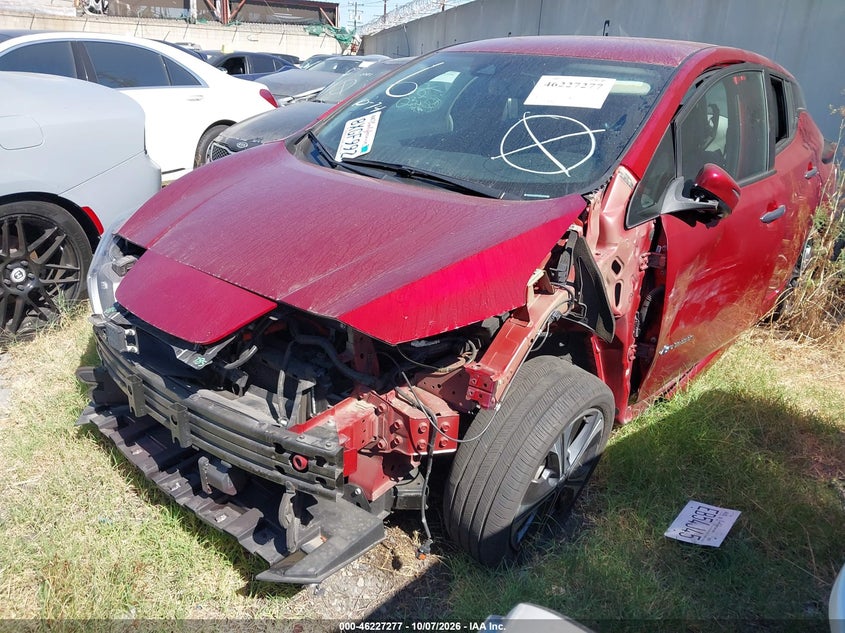Vin: 1n4az1cpxjc303883, lot: 46727265, nissan leaf sl 20182