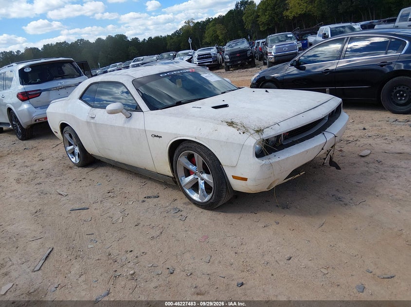 Vin: 2c3cdybt3dh660112, lot: 46727471, dodge challenger r/t classic 20131