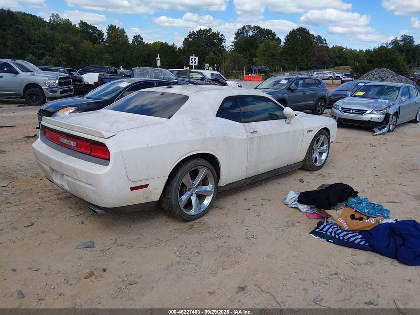 Vin: 2c3cdybt3dh660112, lot: 46727471, dodge challenger r/t classic 20134