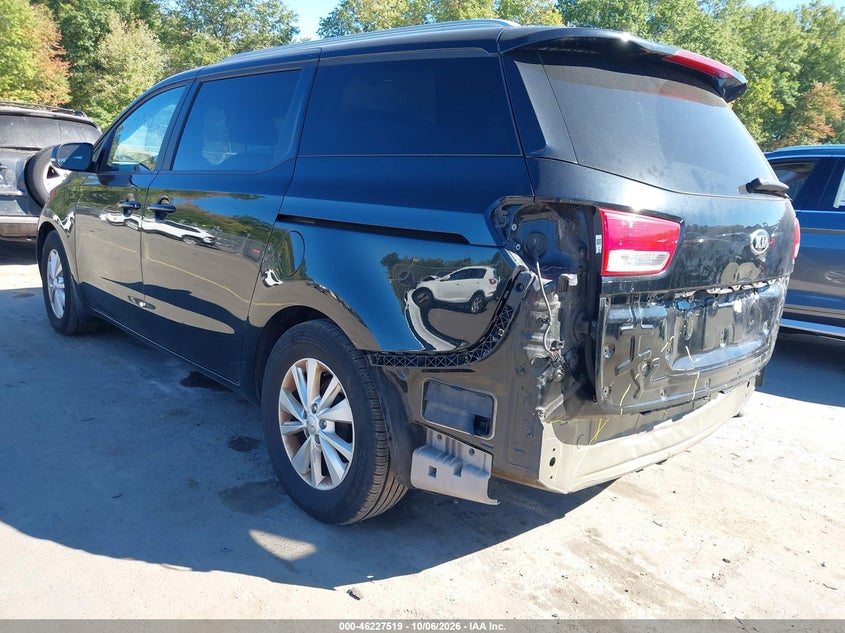 Vin: kndmb5c17g6182056, lot: 46727507, kia sedona lx 20163