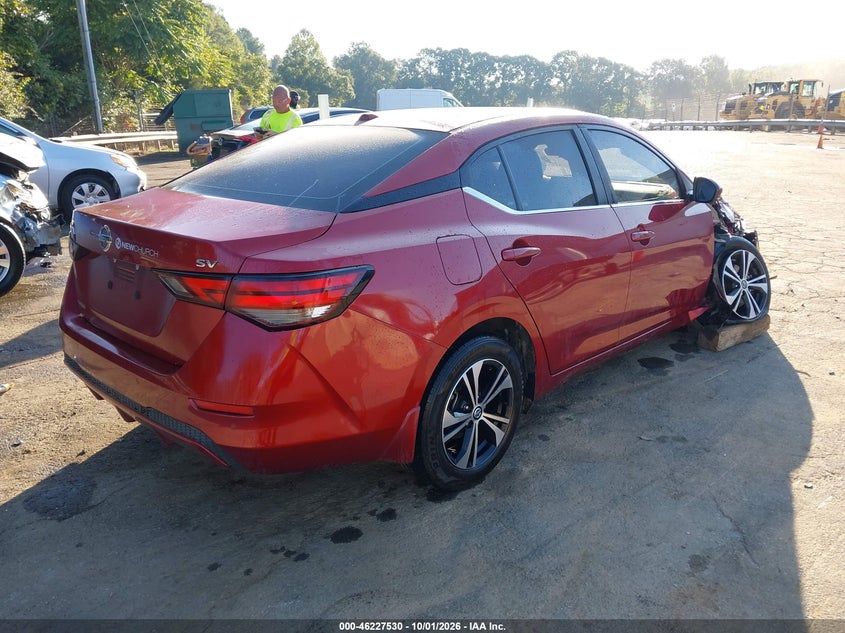 Vin: 3n1ab8cv8ly213909, lot: 46727518, nissan sentra sv xtronic cvt 20204