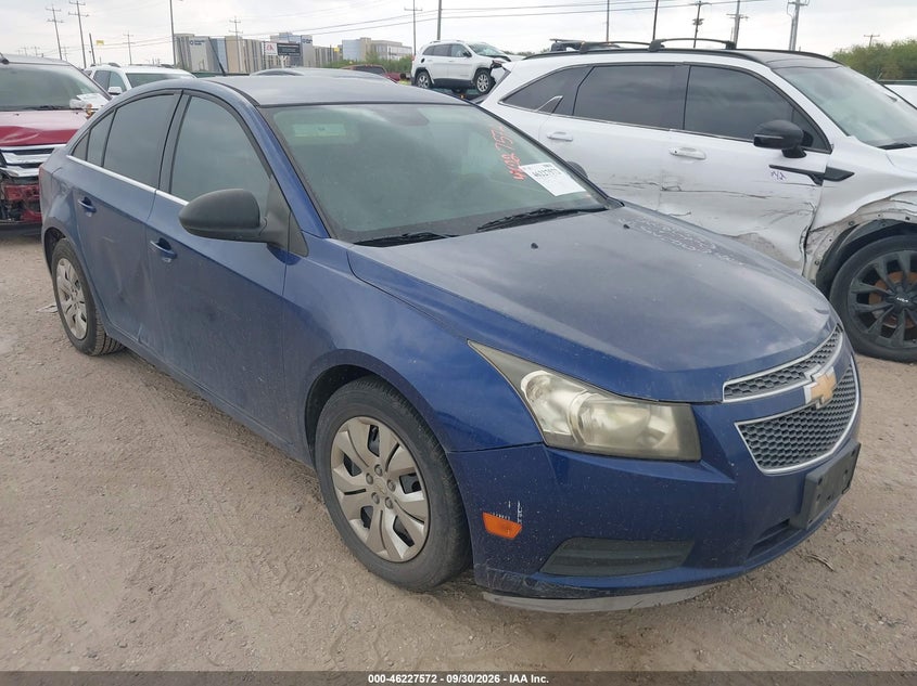 Vin: 1g1pc5sh1c7400143, lot: 46727560, chevrolet cruze ls 20121