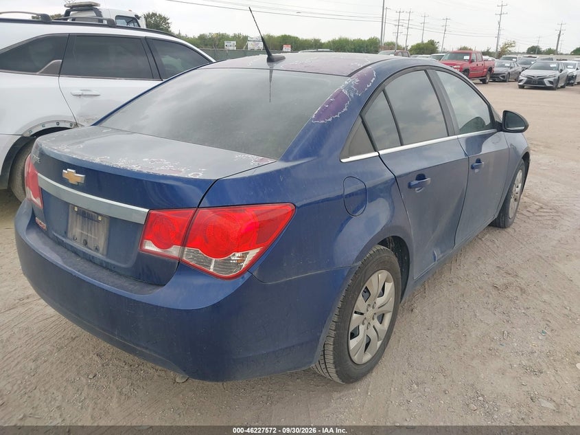 Vin: 1g1pc5sh1c7400143, lot: 46727560, chevrolet cruze ls 20124