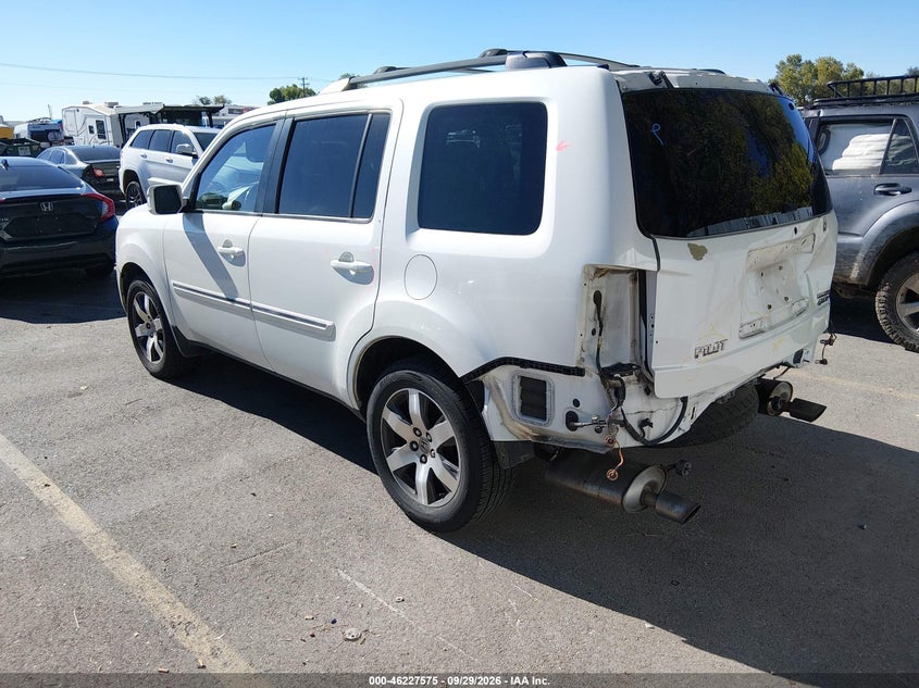 Vin: 5fnyf4h93db025414, lot: 46727563, honda pilot touring 20133