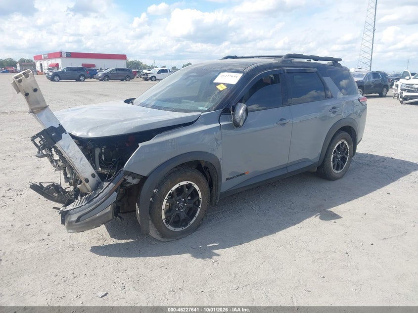 Vin: 5n1dr3bdxrc219726, lot: 46727629, nissan pathfinder rock creek 4wd 20242