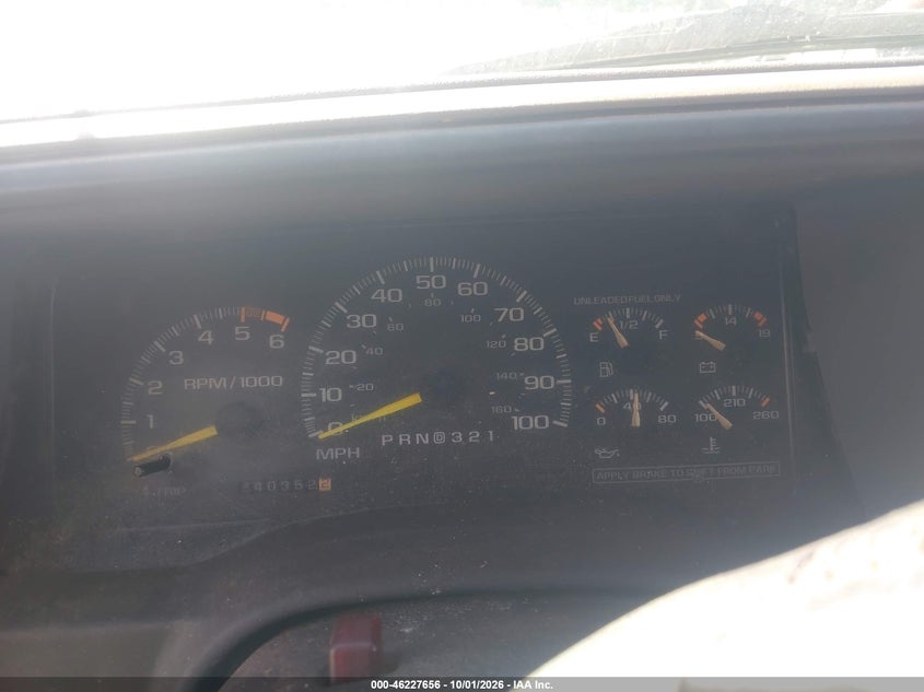 CHEVROLET GMT-400 1996 VIN 2GCEK19R2T1160123