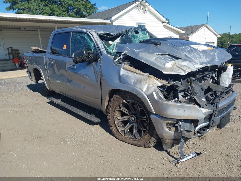 Vin: 1c6srfjt4mn575910, lot: 46727664, ram 1500 laramie  4x4 5'7 box 20211