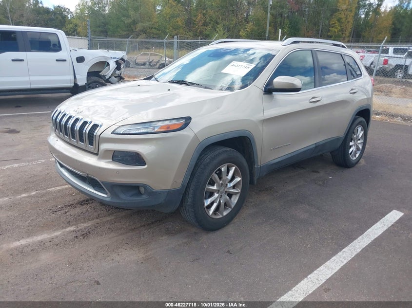 Vin: 1c4pjmds8fw663286, lot: 46727706, jeep cherokee limited 20152