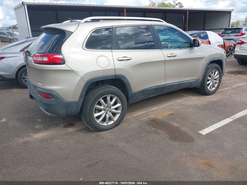 Vin: 1c4pjmds8fw663286, lot: 46727706, jeep cherokee limited 20154