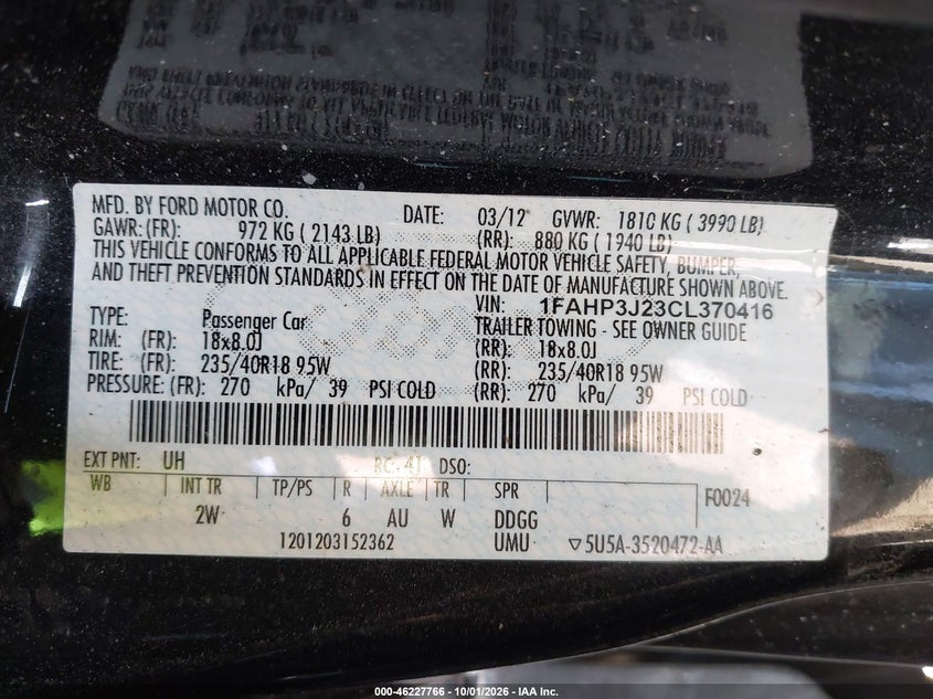 2012 FORD FOCUS TITANIUM · Фото 9