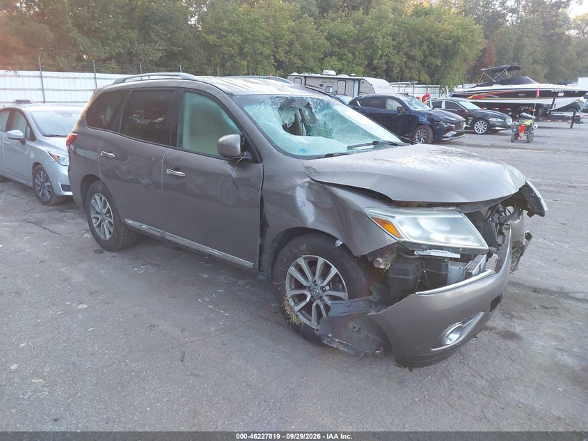 Vin: 5n1ar2mm3ec611001, lot: 46727807, nissan pathfinder sl 2014 img_1