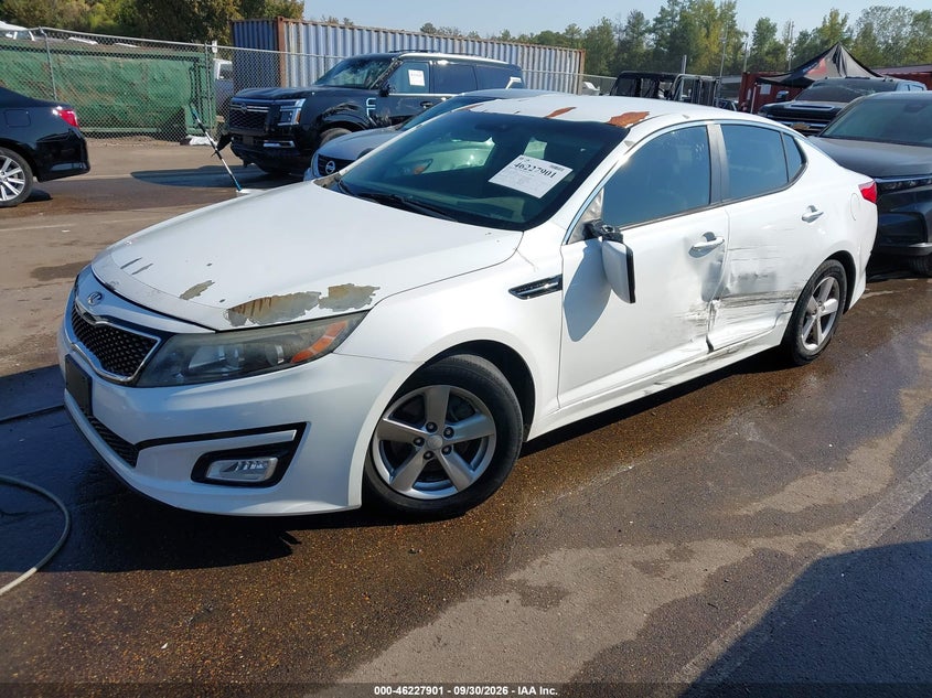 Vin: 5xxgm4a7xeg313083, lot: 46727891, kia optima lx 20142