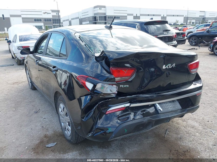Vin: 3kpa24ad4ne495129, lot: 46727948, kia rio s 20223